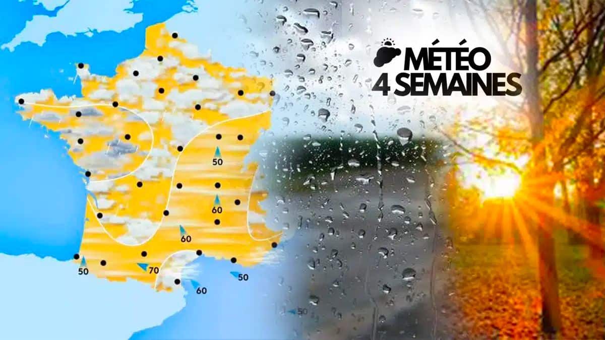 Les prévisions météo à 4 semaines : un temps plus sec et froid