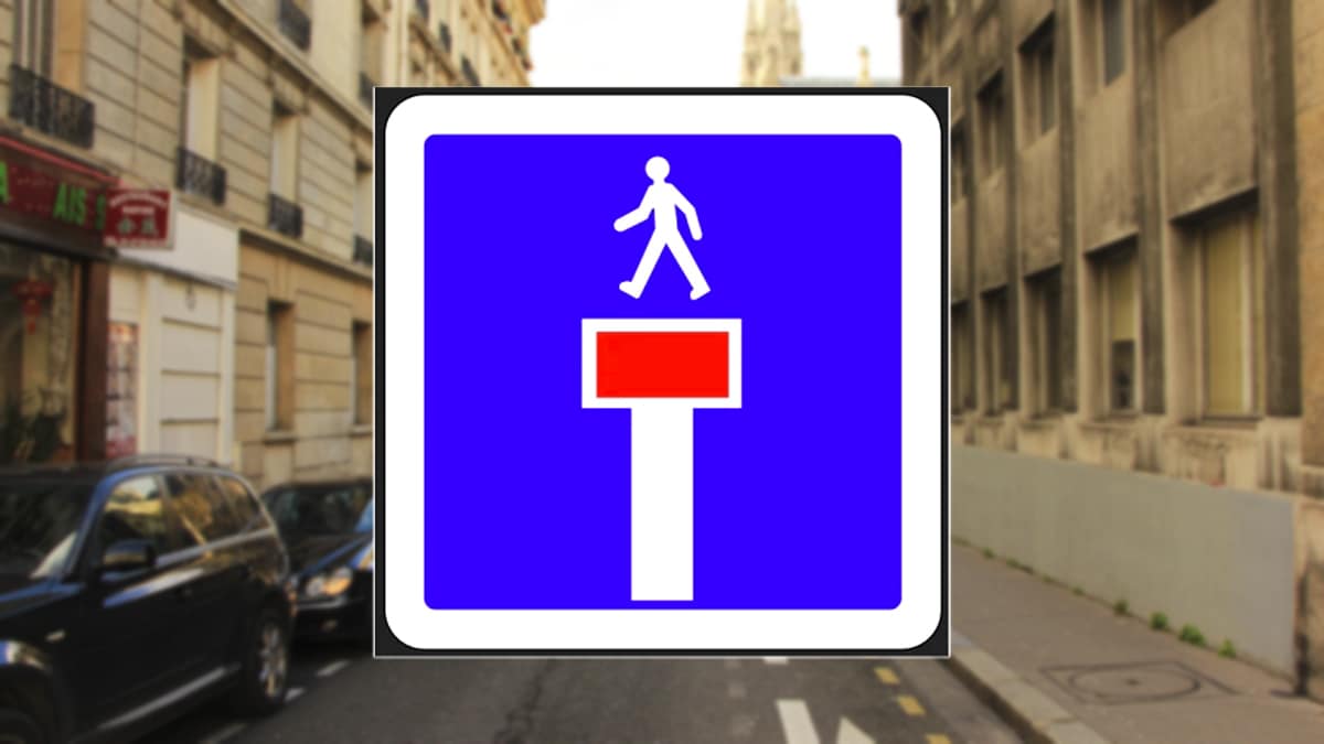 La signification de ce panneau à savoir au risque d’une amende de 135€ et 4 points en moins